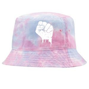 Civil Rights Equality Freedom Justice Fist BLM Power Tie-Dyed Bucket Hat