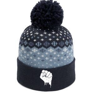 Civil Rights Equality Freedom Justice Fist BLM Power The Baniff Cuffed Pom Beanie