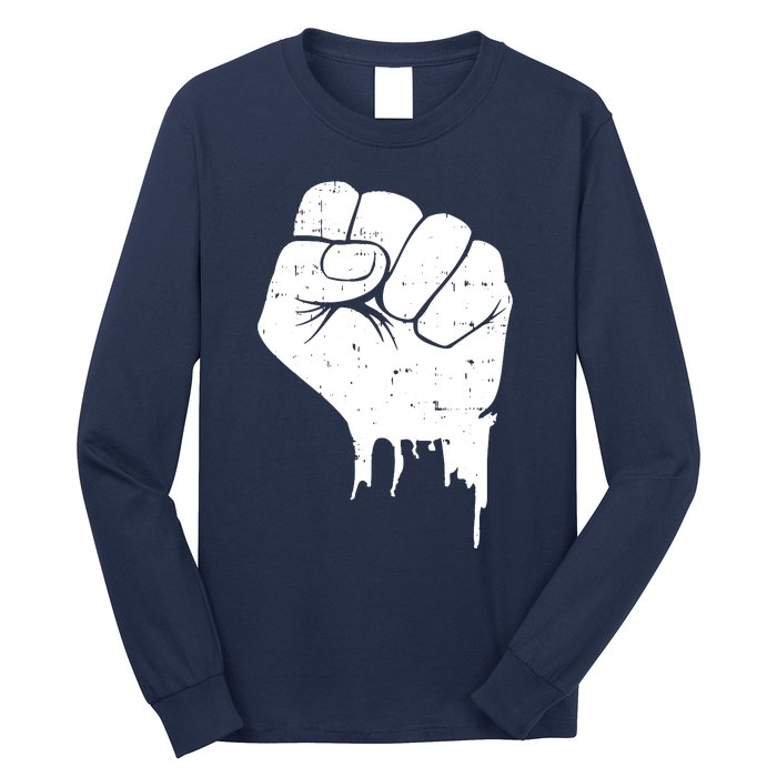 Civil Rights Equality Freedom Justice Fist BLM Power Long Sleeve Shirt