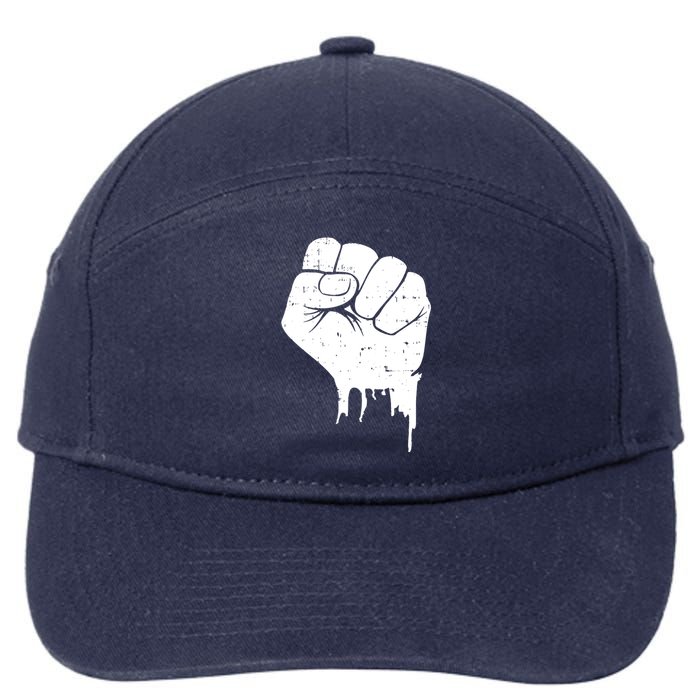 Civil Rights Equality Freedom Justice Fist BLM Power 7-Panel Snapback Hat