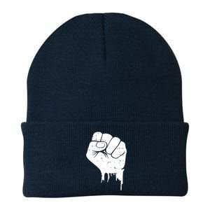 Civil Rights Equality Freedom Justice Fist BLM Power Knit Cap Winter Beanie