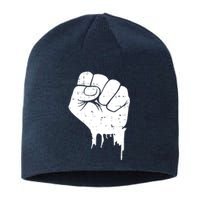 Civil Rights Equality Freedom Justice Fist BLM Power Sustainable Beanie