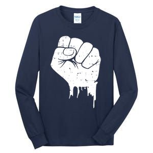 Civil Rights Equality Freedom Justice Fist BLM Power Tall Long Sleeve T-Shirt