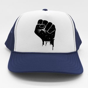 Civil Rights Equality Freedom Justice Fist BLM Power Trucker Hat