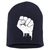 Civil Rights Equality Freedom Justice Fist BLM Power Short Acrylic Beanie