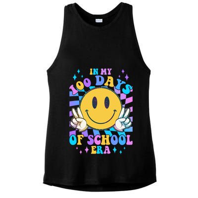 Cute Retro Emoji Smiley In My 100 Days Of School Era Ladies PosiCharge Tri-Blend Wicking Tank