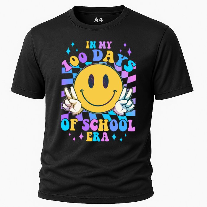 Cute Retro Emoji Smiley In My 100 Days Of School Era Cooling Performance Crew T-Shirt