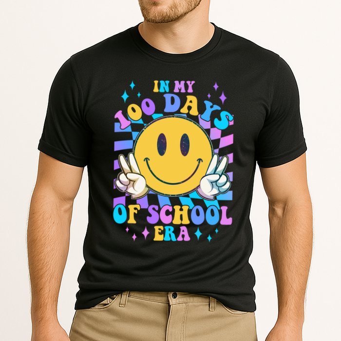 Cute Retro Emoji Smiley In My 100 Days Of School Era Cooling Performance Crew T-Shirt
