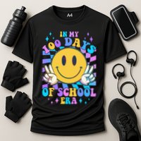 Cute Retro Emoji Smiley In My 100 Days Of School Era Cooling Performance Crew T-Shirt