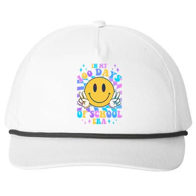 Cute Retro Emoji Smiley In My 100 Days Of School Era Snapback Five-Panel Rope Hat