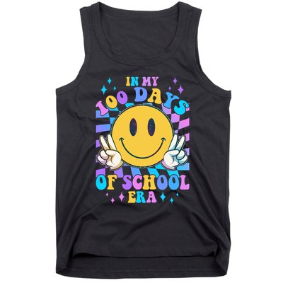 Cute Retro Emoji Smiley In My 100 Days Of School Era Tank Top