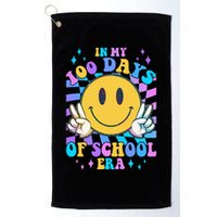 Cute Retro Emoji Smiley In My 100 Days Of School Era Golf Towel