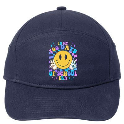 Cute Retro Emoji Smiley In My 100 Days Of School Era 7-Panel Snapback Hat