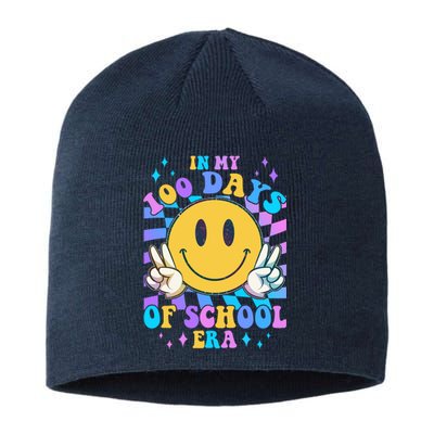 Cute Retro Emoji Smiley In My 100 Days Of School Era Sustainable Beanie