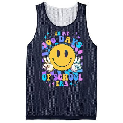 Cute Retro Emoji Smiley In My 100 Days Of School Era Mesh Reversible Basketball Jersey Tank