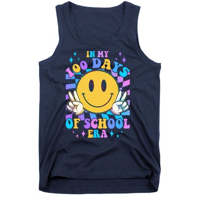 Cute Retro Emoji Smiley In My 100 Days Of School Era Tank Top