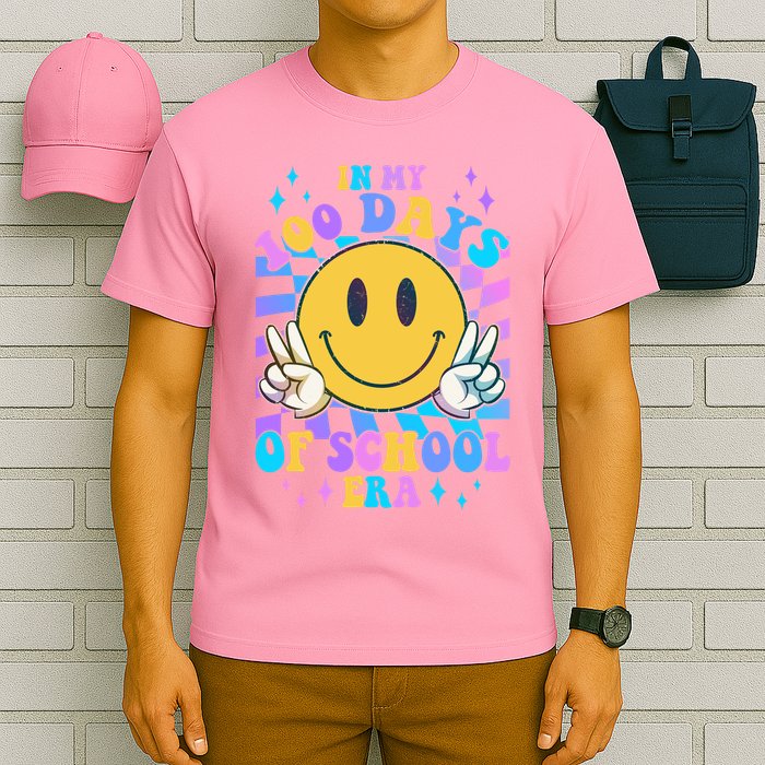 Cute Retro Emoji Smiley In My 100 Days Of School Era T-Shirt