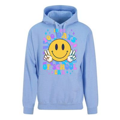 Cute Retro Emoji Smiley In My 100 Days Of School Era Unisex Surf Hoodie