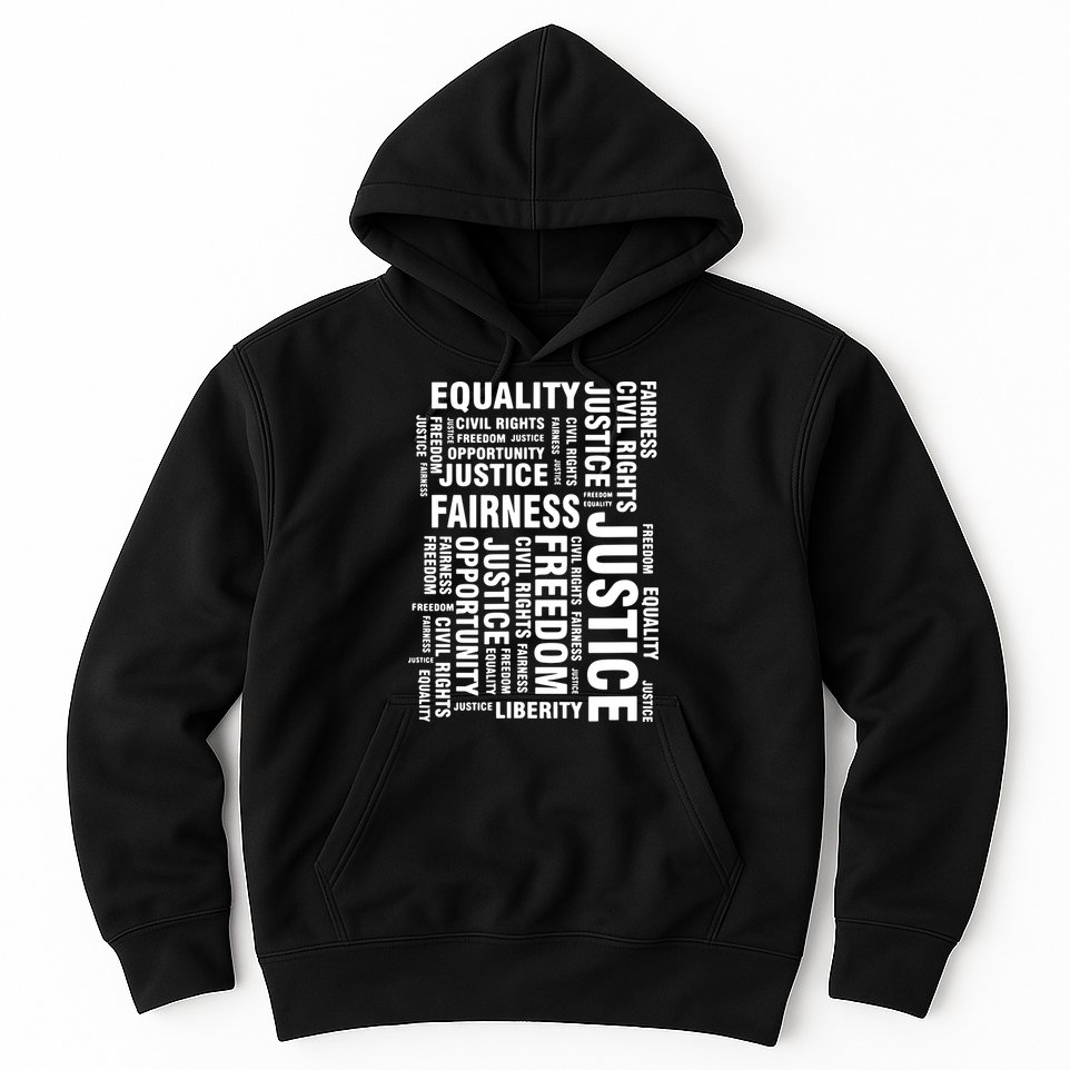 Civil Rights Equality Freedom Justice Liberty BLM Hoodie