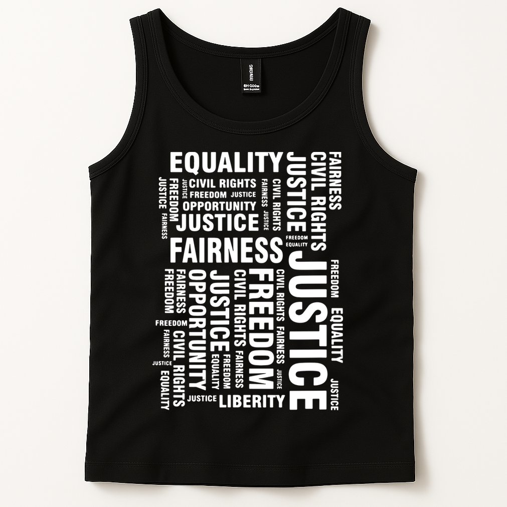 Civil Rights Equality Freedom Justice Liberty BLM Tank Top