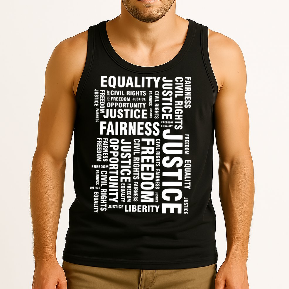 Civil Rights Equality Freedom Justice Liberty BLM Tank Top