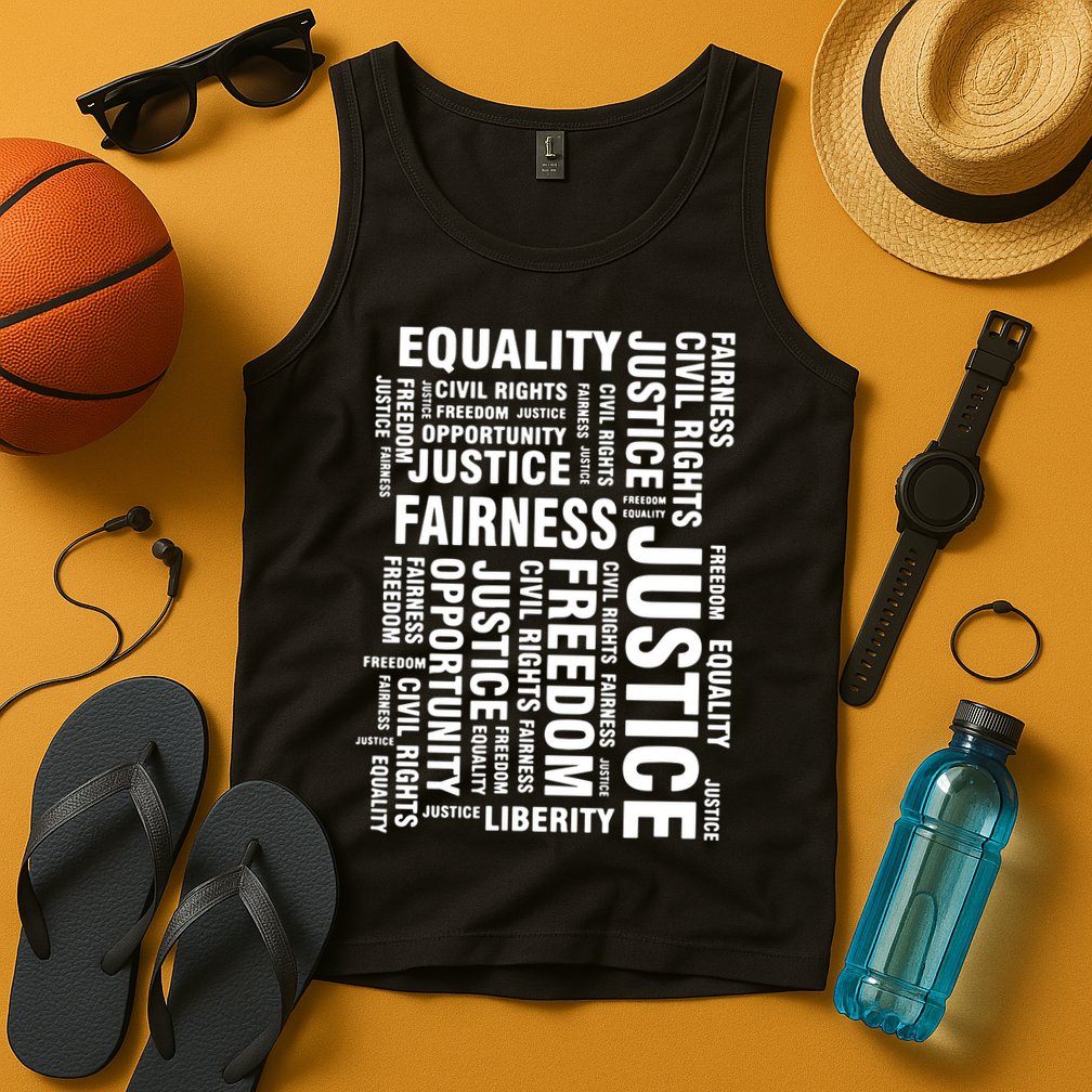 Civil Rights Equality Freedom Justice Liberty BLM Tank Top