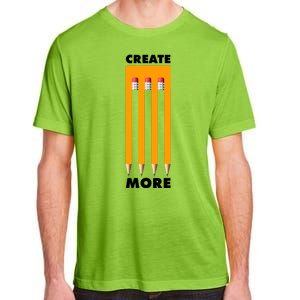 Create More Optical Illusion Pencils Adult ChromaSoft Performance T-Shirt