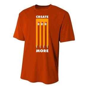 Create More Optical Illusion Pencils Performance Sprint T-Shirt