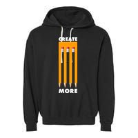 Create More Optical Illusion Pencils Garment-Dyed Fleece Hoodie