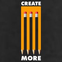 Create More Optical Illusion Pencils 7 Panel Mesh Trucker Snapback Hat