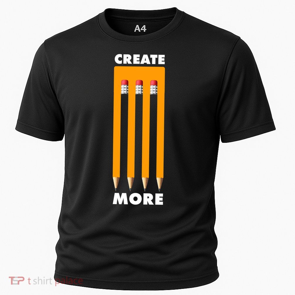 Create More Optical Illusion Pencils Cooling Performance Crew T-Shirt