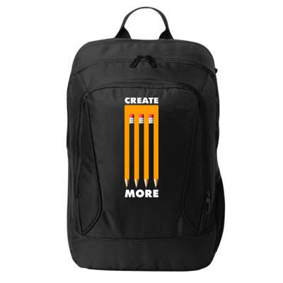 Create More Optical Illusion Pencils City Backpack