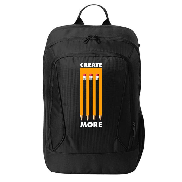 Create More Optical Illusion Pencils City Backpack