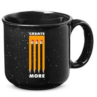 Create More Optical Illusion Pencils 15oz Campfire Ceramic Mug