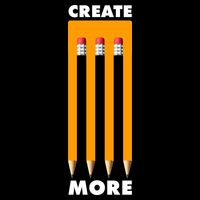 Create More Optical Illusion Pencils Drawstring Bag