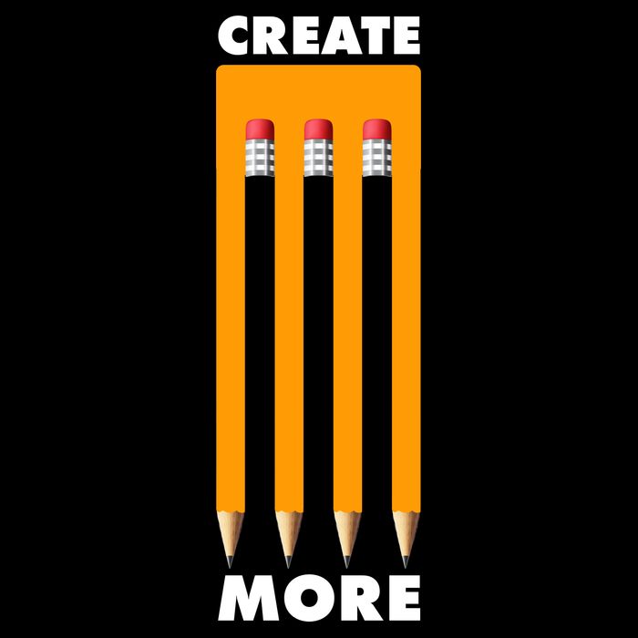 Create More Optical Illusion Pencils Drawstring Bag