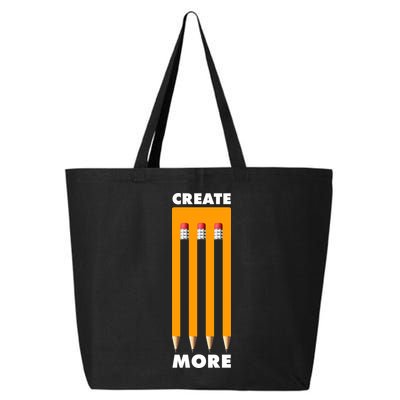 Create More Optical Illusion Pencils 25L Jumbo Tote