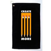 Create More Optical Illusion Pencils Golf Towel
