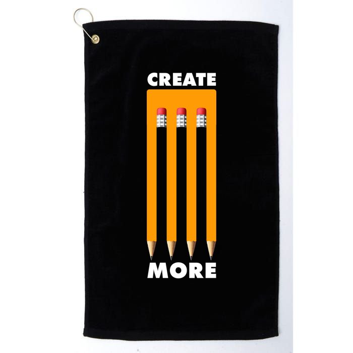 Create More Optical Illusion Pencils Golf Towel