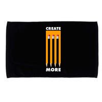 Create More Optical Illusion Pencils Microfiber Hand Towel