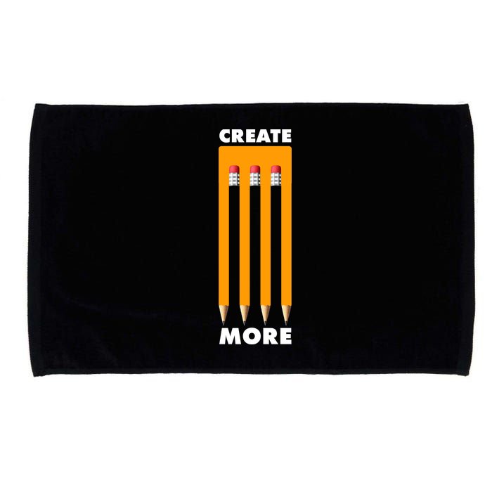 Create More Optical Illusion Pencils Microfiber Hand Towel