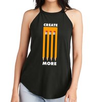Create More Optical Illusion Pencils Women's Perfect Tri Rocker Tank