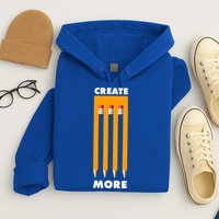 Create More Optical Illusion Pencils Hoodie
