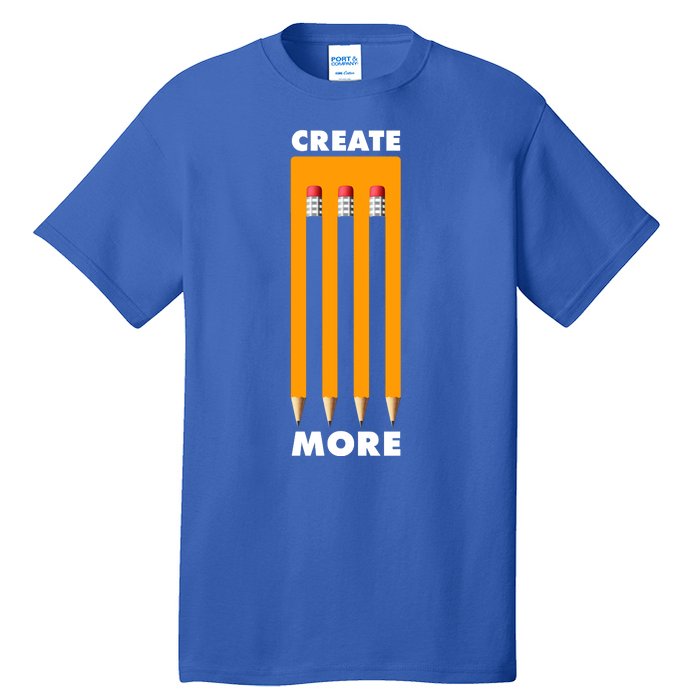 Create More Optical Illusion Pencils Tall T-Shirt