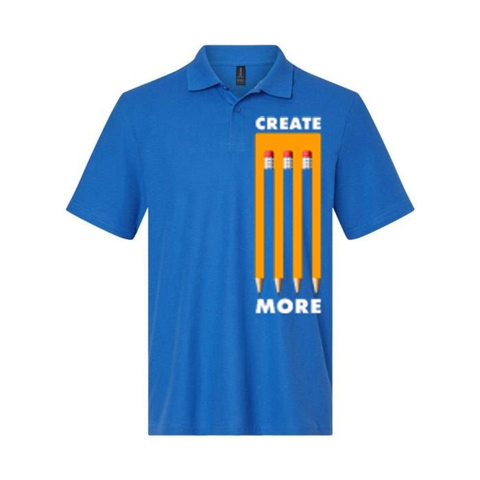 Create More Optical Illusion Pencils Softstyle Adult Sport Polo