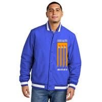 Create More Optical Illusion Pencils Insulated Varsity Jacket