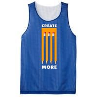 Create More Optical Illusion Pencils Mesh Reversible Basketball Jersey Tank