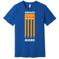 Create More Optical Illusion Pencils Premium T-Shirt