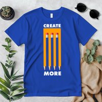 Create More Optical Illusion Pencils Premium T-Shirt