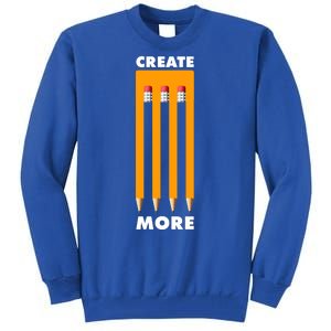 Create More Optical Illusion Pencils Tall Sweatshirt